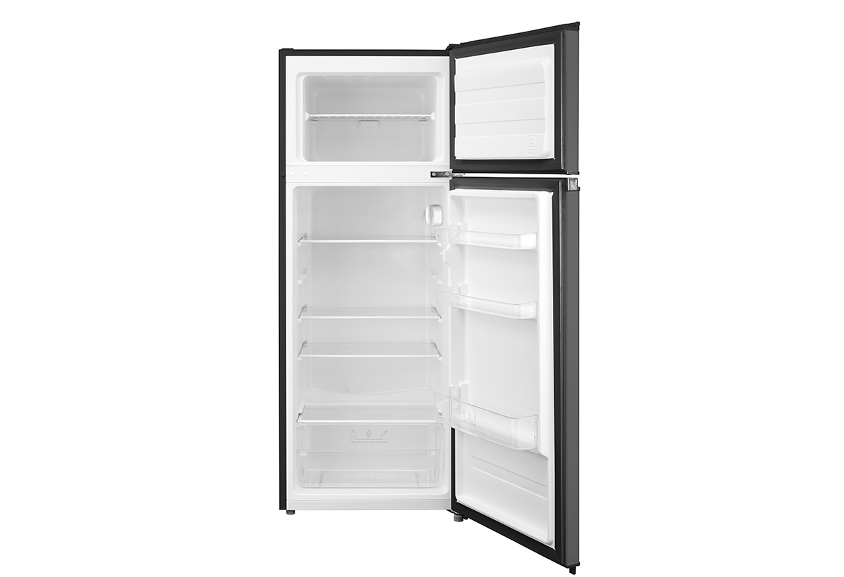 Απεικονίζεται το ψυγείο Morris B72207DTD  ανοιχτό.